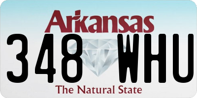 AR license plate 348WHU