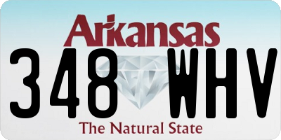 AR license plate 348WHV