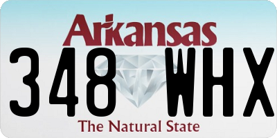 AR license plate 348WHX