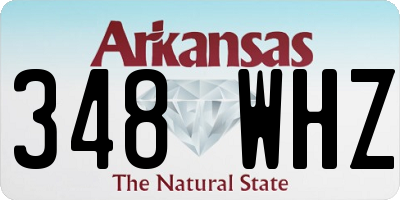 AR license plate 348WHZ