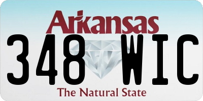 AR license plate 348WIC
