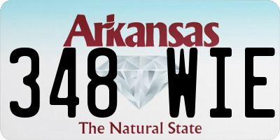AR license plate 348WIE