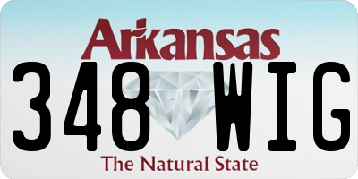AR license plate 348WIG