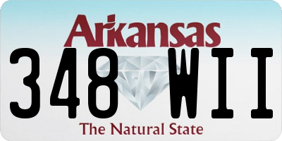 AR license plate 348WII