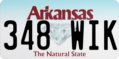 AR license plate 348WIK