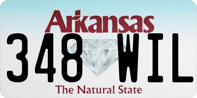 AR license plate 348WIL