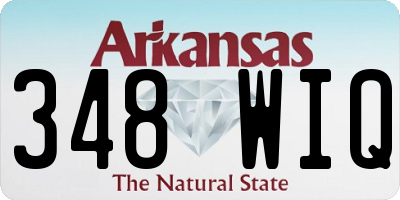 AR license plate 348WIQ