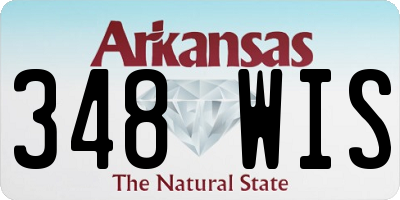 AR license plate 348WIS
