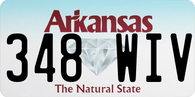 AR license plate 348WIV