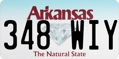 AR license plate 348WIY