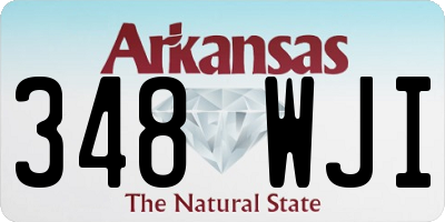 AR license plate 348WJI