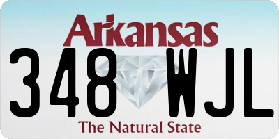 AR license plate 348WJL