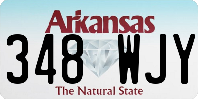 AR license plate 348WJY