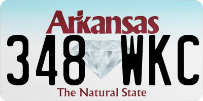 AR license plate 348WKC
