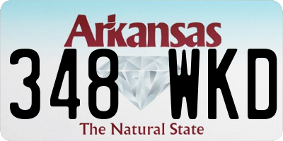 AR license plate 348WKD