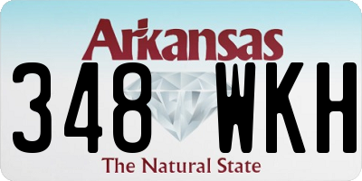 AR license plate 348WKH