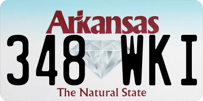 AR license plate 348WKI