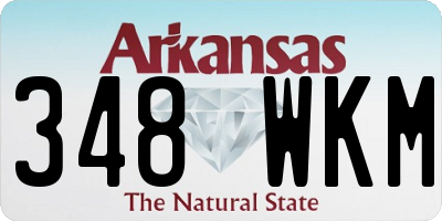 AR license plate 348WKM