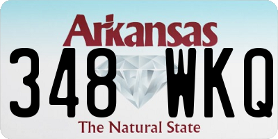 AR license plate 348WKQ