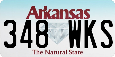 AR license plate 348WKS