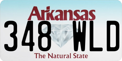 AR license plate 348WLD