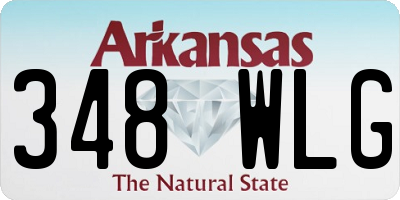 AR license plate 348WLG