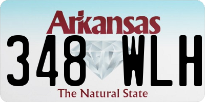 AR license plate 348WLH