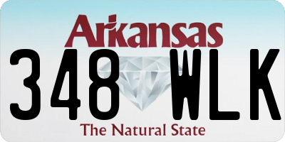 AR license plate 348WLK