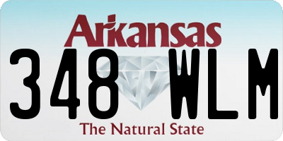 AR license plate 348WLM