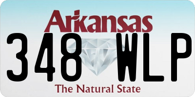 AR license plate 348WLP