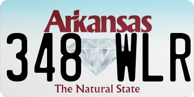 AR license plate 348WLR