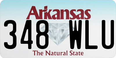 AR license plate 348WLU