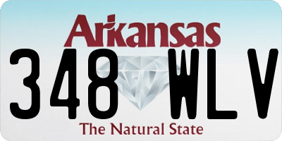 AR license plate 348WLV