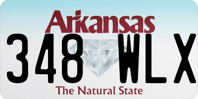 AR license plate 348WLX