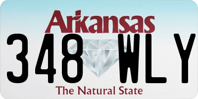 AR license plate 348WLY