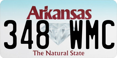 AR license plate 348WMC