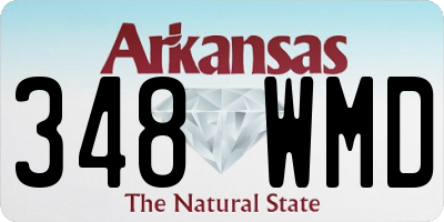AR license plate 348WMD