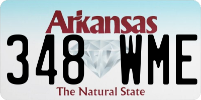 AR license plate 348WME