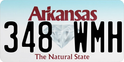 AR license plate 348WMH