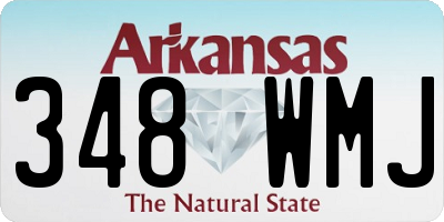 AR license plate 348WMJ