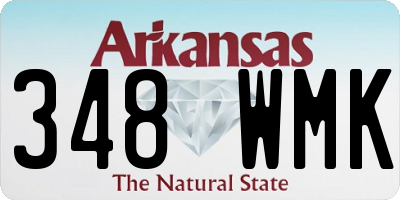 AR license plate 348WMK