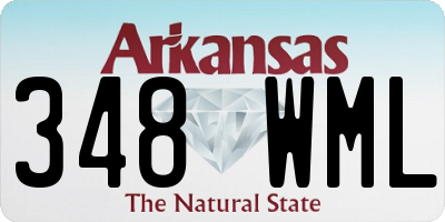 AR license plate 348WML