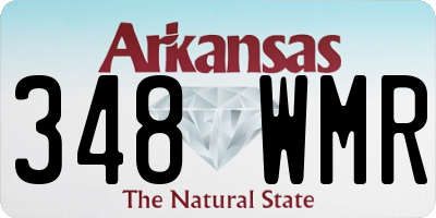 AR license plate 348WMR
