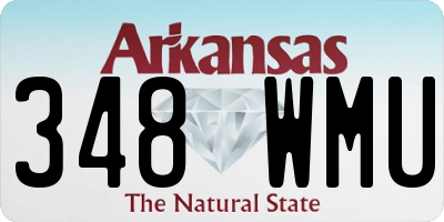 AR license plate 348WMU