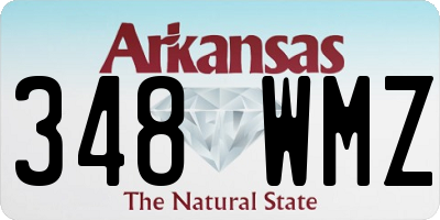 AR license plate 348WMZ