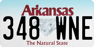AR license plate 348WNE