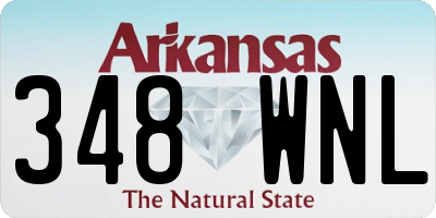 AR license plate 348WNL