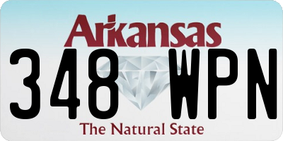 AR license plate 348WPN