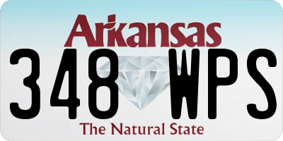 AR license plate 348WPS