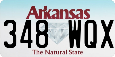 AR license plate 348WQX